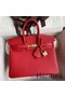 Hermes Birkin 25 Handmade Bag In Red Epsom Calfskin Replica