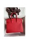 Hermes Birkin 25 Handmade Bag In Red Epsom Calfskin Replica