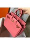 Hermes Birkin 25 Handmade Bag In Rose Lipstick Swift Leather Replica