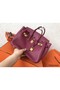 Hermes Birkin 25 Handmade Bag In Ruby Clemence Leather Replica