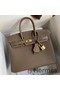 Hermes Birkin 25 Handmade Bag In Taupe Epsom Calfskin Replica