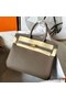 Hermes Birkin 25 Handmade Bag In Taupe Swift Leather Replica