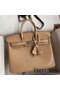 Hermes Birkin 25 Retourne Handmade Bag In Beige Lizard Leather Replica
