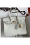 Hermes Birkin 25 Retourne Handmade Bag In Beton Swift Calfskin Replica