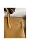 Hermes Birkin 25 Retourne Handmade Bag In Biscuit Clemence Leather Replica