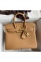 Hermes Birkin 25 Retourne Handmade Bag In Biscuit Epsom Calfskin Replica