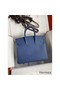 Hermes Birkin 25 Retourne Handmade Bag In Blue Agate Epsom Calfskin Replica