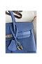 Hermes Birkin 25 Retourne Handmade Bag In Blue Agate Epsom Calfskin Replica