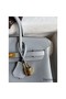 Hermes Birkin 25 Retourne Handmade Bag In Blue Glacier Clemence Leather Replica