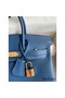 Hermes Birkin 25 Retourne Handmade Bag In Deep Blue Swift Calfskin Replica