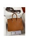 Hermes Birkin 25 Retourne Handmade Bag In Gold Barenia Calfskin Replica