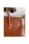 Hermes Birkin 25 Retourne Handmade Bag In Gold Matte Alligator Leather Replica