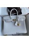Hermes Birkin 25 Retourne Handmade Bag In Gris Pale Epsom Calfskin Replica