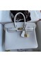 Hermes Birkin 25 Retourne Handmade Bag In Gris Pale Epsom Calfskin Replica
