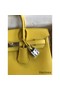 Hermes Birkin 25 Retourne Handmade Bag In Lime Swift Calfskin Replica