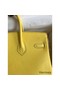 Hermes Birkin 25 Retourne Handmade Bag In Lime Swift Calfskin Replica