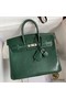 Hermes Birkin 25 Retourne Handmade Bag In Malachite Lizard Leather Replica