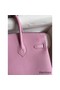Hermes Birkin 25 Retourne Handmade Bag In Mauve Sylvestre Clemence Leather Replica
