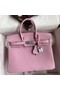 Hermes Birkin 25 Retourne Handmade Bag In Mauve Sylvestre Swift Calfskin Replica