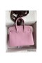 Hermes Birkin 25 Retourne Handmade Bag In Mauve Sylvestre Swift Calfskin Replica