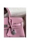 Hermes Birkin 25 Retourne Handmade Bag In Mauve Sylvestre Swift Calfskin Replica