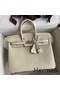 Hermes Birkin 25 Retourne Handmade Bag In Nata Matte Alligator Leather Replica