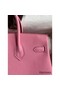 Hermes Birkin 25 Retourne Handmade Bag In Pink Clemence Leather Replica