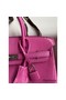 Hermes Birkin 25 Retourne Handmade Bag In Pink Lizard Leather Replica