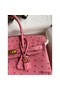 Hermes Birkin 25 Retourne Handmade Bag In Pink Ostrich Leather Replica