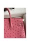 Hermes Birkin 25 Retourne Handmade Bag In Pink Ostrich Leather Replica