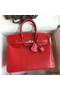Hermes Birkin 25 Retourne Handmade Bag In Red Lizard Leather Replica