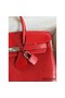 Hermes Birkin 25 Retourne Handmade Bag In Red Lizard Leather Replica