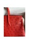 Hermes Birkin 25 Retourne Handmade Bag In Red Ostrich Leather Replica