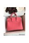 Hermes Birkin 25 Retourne Handmade Bag In Rose Lipstick Swift Calfskin Replica