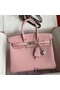 Hermes Birkin 25 Retourne Handmade Bag In Rose Sakura Epsom Calfskin Replica