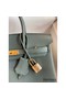 Hermes Birkin 25 Retourne Handmade Bag In Vert Amande Clemence Leather Replica