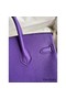 Hermes Birkin 25 Retourne Handmade Bag In Violet Clemence Leather Replica