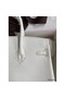 Hermes Birkin 25 Retourne Handmade Bag In White Swift Calfskin Replica