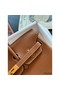 Hermes Birkin 25 Retourne Handmade Bag in Gold Togo Leather Replica