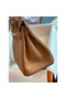 Hermes Birkin 25 Retourne Handmade Bag in Gold Togo Leather Replica
