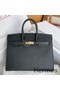 Hermes Birkin 25 Sellier Handmade Bag In Black Epsom Calfskin Replica