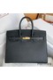 Hermes Birkin 25 Sellier Handmade Bag In Black Epsom Calfskin Replica