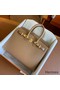 Hermes Birkin 25 Sellier Handmade Bag In Chai Epsom Calfskin Replica