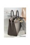 Hermes Birkin 25 Sellier Handmade Bag In Etain Epsom Calfskin Replica