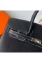 Hermes Birkin 25 Sellier Handmade Bag In Noir Epsom Calfskin Replica