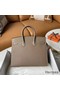 Hermes Birkin 25 Sellier Handmade Bag In Taupe Epsom Calfskin Replica