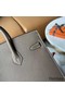 Hermes Birkin 25 Sellier Handmade Bag In Taupe Epsom Calfskin Replica
