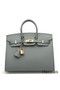 Hermes Birkin 25 Sellier Handmade Bag In Vert Amanda Epsom Calfskin Replica