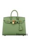 Hermes Birkin 25 Sellier Handmade Bag In Vert Criquet Epsom Calfskin Replica