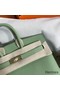 Hermes Birkin 25 Sellier Handmade Bag In Vert Criquet Epsom Calfskin Replica